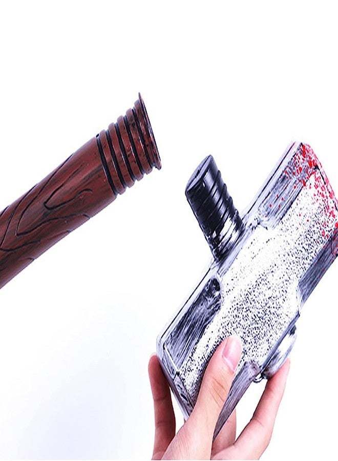 Soochat Halloween Hammer Props, Plastic Bloody Hammer, Plastic Fake Hammer, Halloween Cosplay Costume Party Trick Props - Image 5